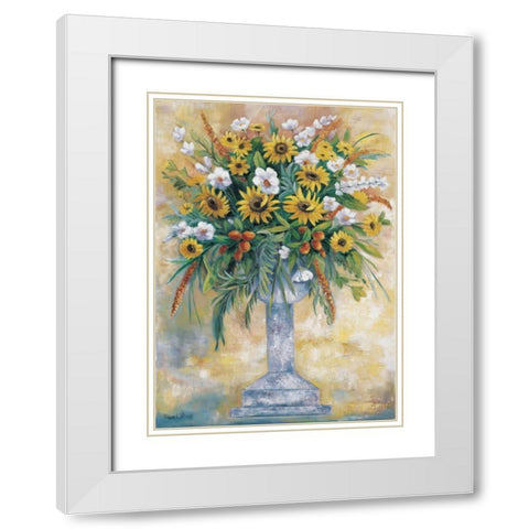 Classical bouquet I White Modern Wood Framed Art Print with Double Matting by Withaar, Rian