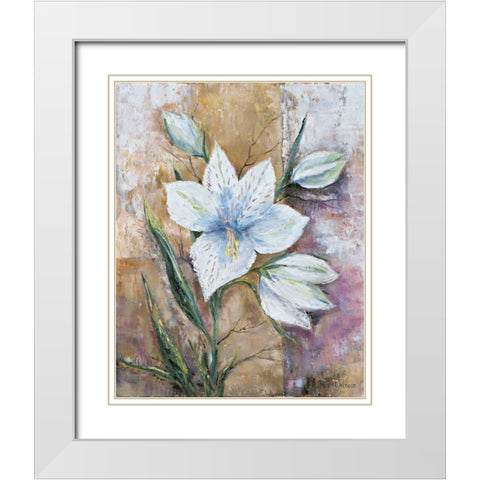 Its a gift White Modern Wood Framed Art Print with Double Matting by Withaar, Rian