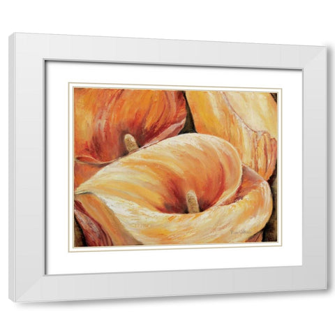 Aurum in detail White Modern Wood Framed Art Print with Double Matting by Withaar, Rian