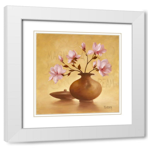 Subtile decorations I White Modern Wood Framed Art Print with Double Matting by Tobias, Horst