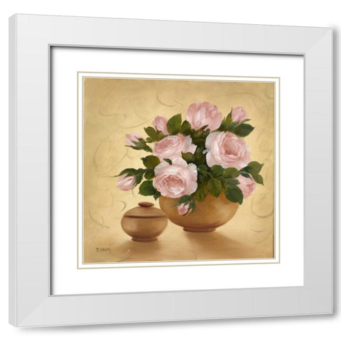 Subtile decorations III White Modern Wood Framed Art Print with Double Matting by Tobias, Horst