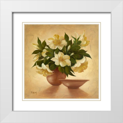 Subtile decorations IV White Modern Wood Framed Art Print with Double Matting by Tobias, Horst