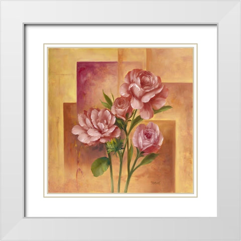 Seduction II White Modern Wood Framed Art Print with Double Matting by Tobias, Horst