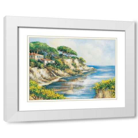 Coming home White Modern Wood Framed Art Print with Double Matting by de Jong, Johan