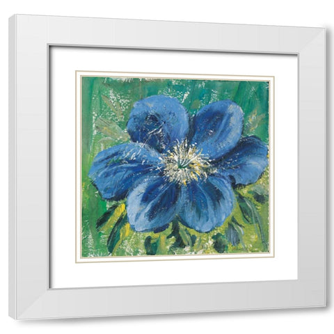 Meconopsis White Modern Wood Framed Art Print with Double Matting by Schottler, Katharina