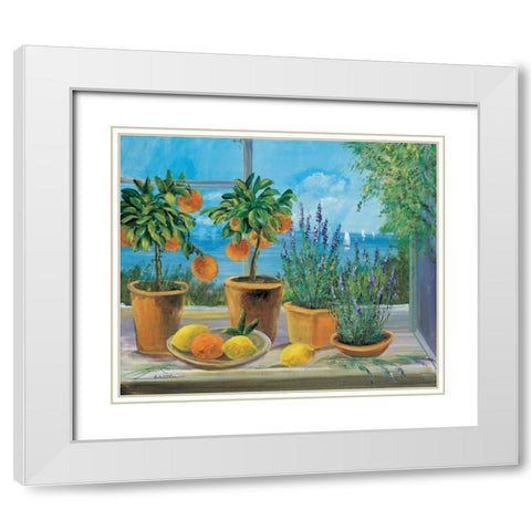 Creative compliments White Modern Wood Framed Art Print with Double Matting by Schottler, Katharina