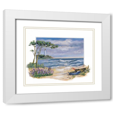 Turbulent Afternoon White Modern Wood Framed Art Print with Double Matting by Schottler, Katharina