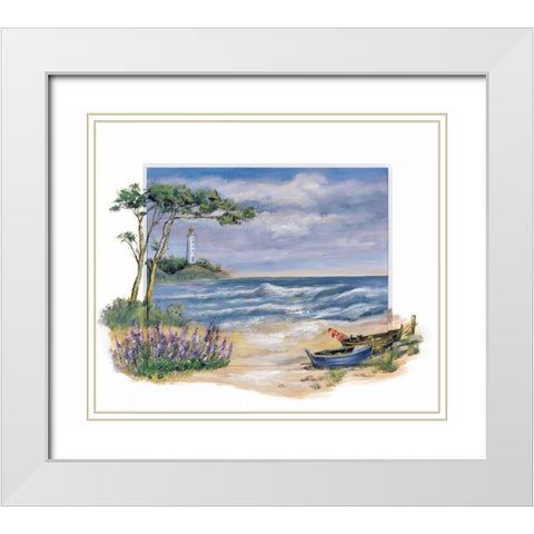 Turbulent Afternoon White Modern Wood Framed Art Print with Double Matting by Schottler, Katharina