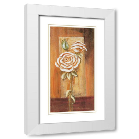 Botanical l White Modern Wood Framed Art Print with Double Matting by Schottler, Katharina