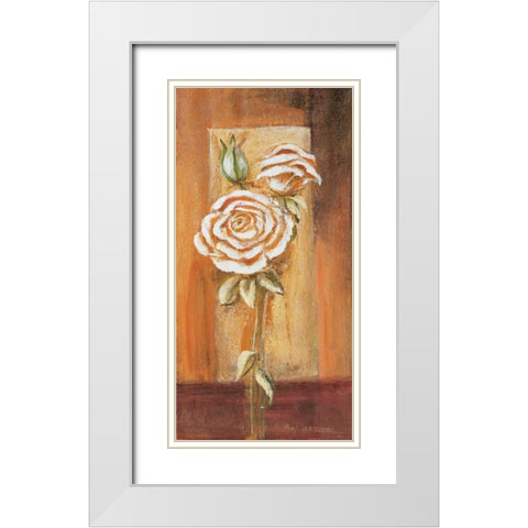Botanical l White Modern Wood Framed Art Print with Double Matting by Schottler, Katharina