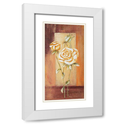 Botanical ll White Modern Wood Framed Art Print with Double Matting by Schottler, Katharina