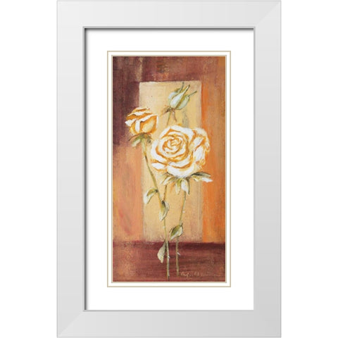 Botanical ll White Modern Wood Framed Art Print with Double Matting by Schottler, Katharina