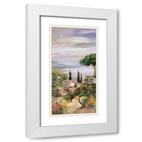 Italy trio I White Modern Wood Framed Art Print with Double Matting by Schottler, Katharina
