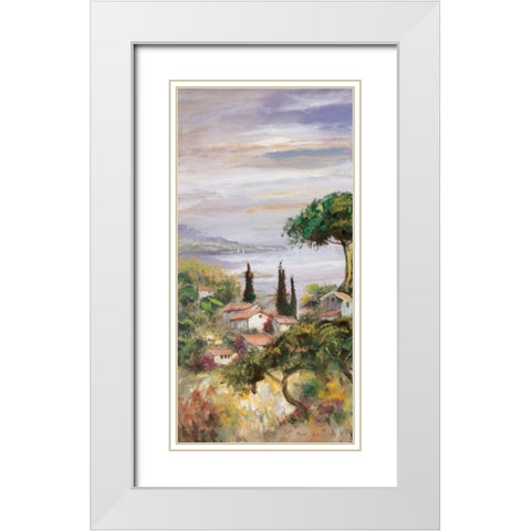 Italy trio I White Modern Wood Framed Art Print with Double Matting by Schottler, Katharina
