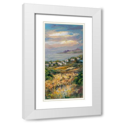 Italy trio III White Modern Wood Framed Art Print with Double Matting by Schottler, Katharina