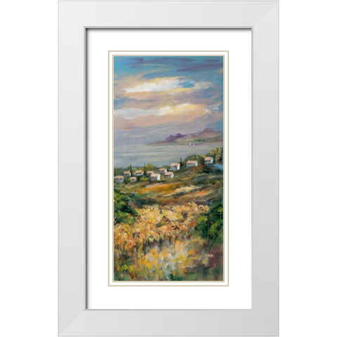 Italy trio III White Modern Wood Framed Art Print with Double Matting by Schottler, Katharina