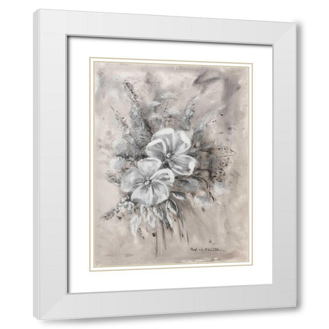 Greytone II White Modern Wood Framed Art Print with Double Matting by Schottler, Katharina