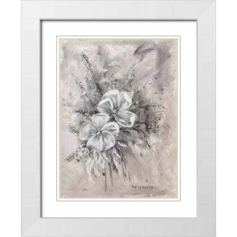 Greytone II White Modern Wood Framed Art Print with Double Matting by Schottler, Katharina