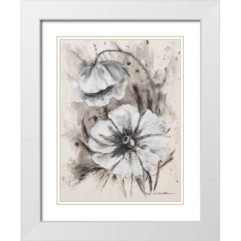 Greyton III White Modern Wood Framed Art Print with Double Matting by Schottler, Katharina