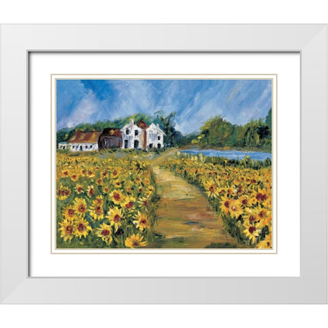 View at the malthouse White Modern Wood Framed Art Print with Double Matting by Cruysberg, Marijke