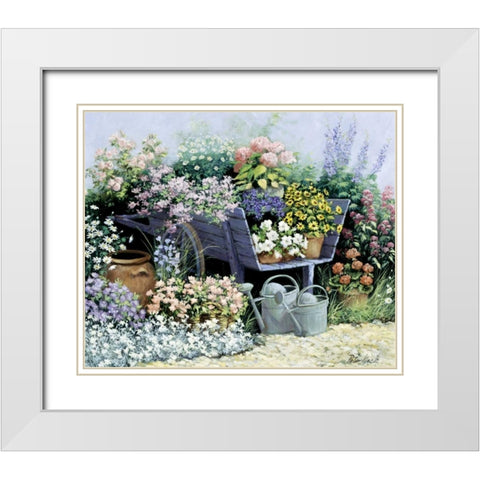 Days delight White Modern Wood Framed Art Print with Double Matting by Motz, Peter