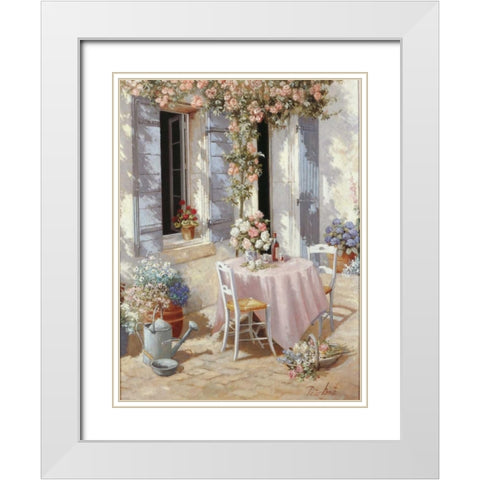 Open invitation White Modern Wood Framed Art Print with Double Matting by Motz, Peter