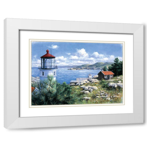 The search forâ€¦ White Modern Wood Framed Art Print with Double Matting by Motz, Peter