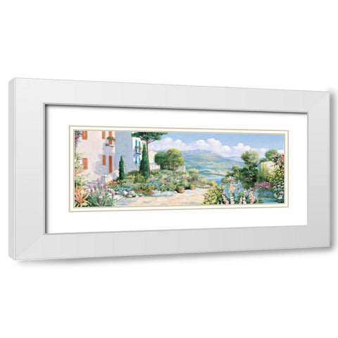 Favourite view White Modern Wood Framed Art Print with Double Matting by Motz, Peter
