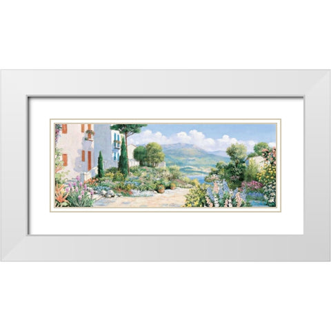 Favourite view White Modern Wood Framed Art Print with Double Matting by Motz, Peter