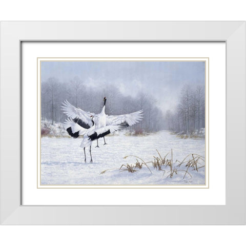 We are the ones White Modern Wood Framed Art Print with Double Matting by Motz, Peter