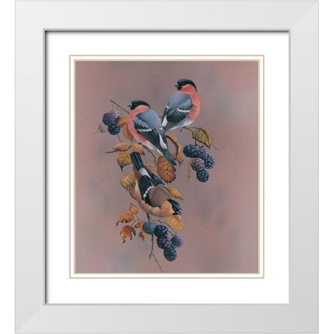 Resting White Modern Wood Framed Art Print with Double Matting by Weenink, Ruud