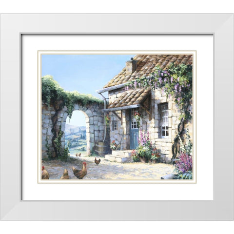 Innercourt White Modern Wood Framed Art Print with Double Matting by Withaar, Reint