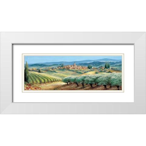 Provence I White Modern Wood Framed Art Print with Double Matting by Withaar, Reint