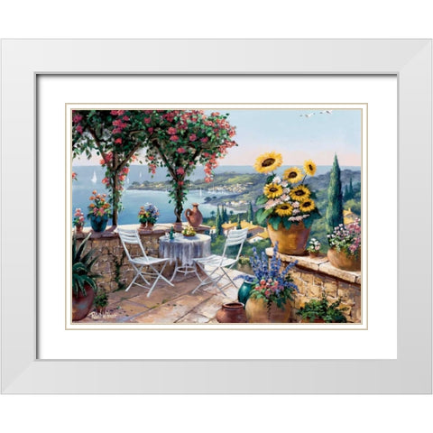 Moments of meditation White Modern Wood Framed Art Print with Double Matting by Withaar, Reint