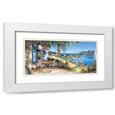 Lovely panorama White Modern Wood Framed Art Print with Double Matting by Withaar, Reint