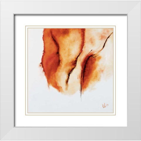 Sienna I White Modern Wood Framed Art Print with Double Matting by Gerbecks, Tilly