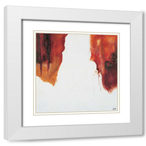 Sienna II White Modern Wood Framed Art Print with Double Matting by Gerbecks, Tilly