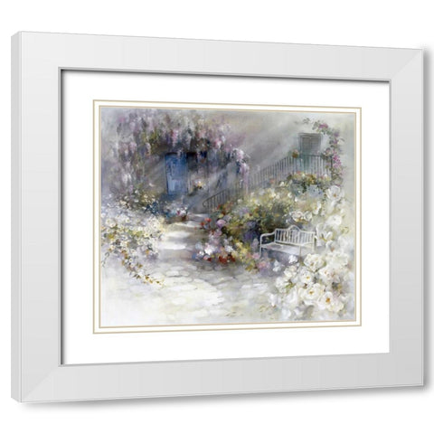Wordless White Modern Wood Framed Art Print with Double Matting by Haenraets, Willem