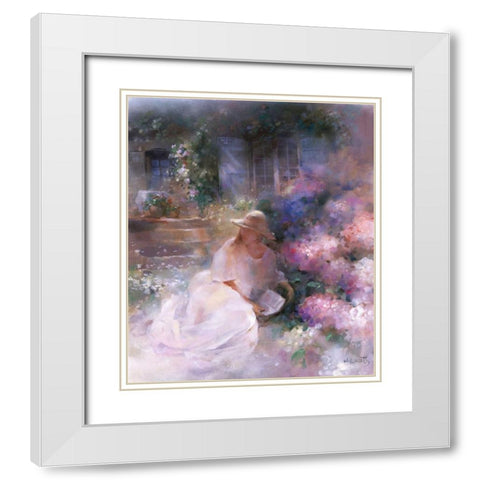 Sunday afternoon White Modern Wood Framed Art Print with Double Matting by Haenraets, Willem