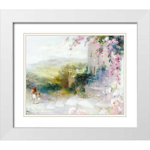Holiday White Modern Wood Framed Art Print with Double Matting by Haenraets, Willem