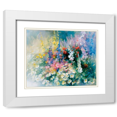 Roadside White Modern Wood Framed Art Print with Double Matting by Haenraets, Willem