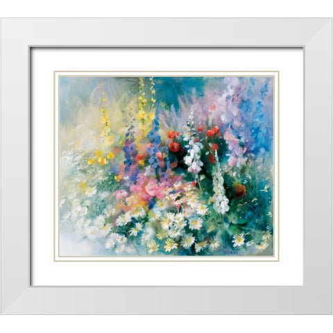Roadside White Modern Wood Framed Art Print with Double Matting by Haenraets, Willem