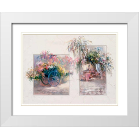 Entrance White Modern Wood Framed Art Print with Double Matting by Haenraets, Willem