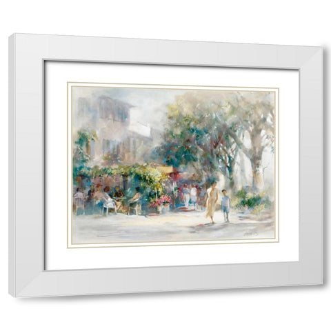Shany Sunday White Modern Wood Framed Art Print with Double Matting by Haenraets, Willem