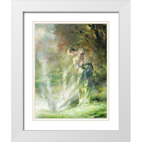 A perfect strike White Modern Wood Framed Art Print with Double Matting by Haenraets, Willem