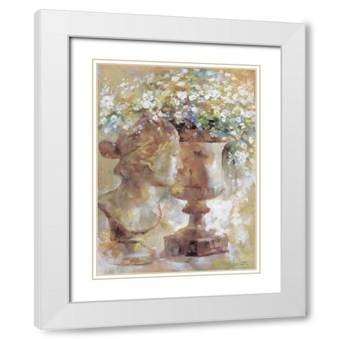 Romantic sculpture White Modern Wood Framed Art Print with Double Matting by Haenraets, Willem
