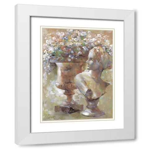Colourful sculpture White Modern Wood Framed Art Print with Double Matting by Haenraets, Willem