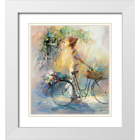 Go for a ride White Modern Wood Framed Art Print with Double Matting by Haenraets, Willem