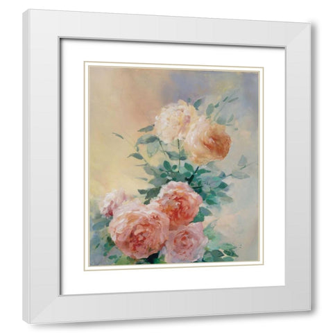 Shiny III White Modern Wood Framed Art Print with Double Matting by Haenraets, Willem