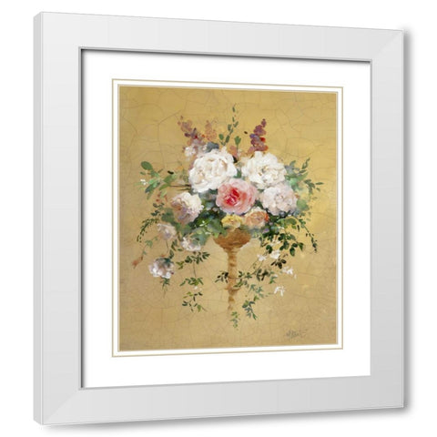 Shiny V White Modern Wood Framed Art Print with Double Matting by Haenraets, Willem